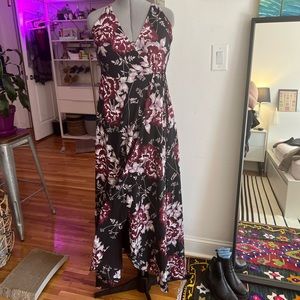 Yumi Kim Anthropologie Silk Rush Hour Wrap Maxi Dress, size XL